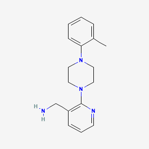 molecular formula C17H22N4 B1436020 ({2-[4-(2-甲基苯基)哌嗪-1-基]吡啶-3-基}甲基)胺 CAS No. 2173099-02-8