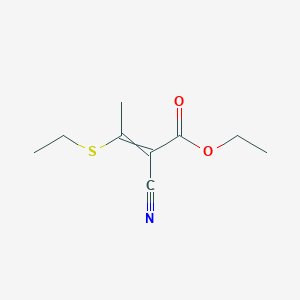 Ethyl 2-cyano-3-(ethylsulfanyl)but-2-enoate