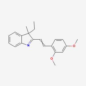 2-[2-(2,4-Dimethoxyphenyl)ethenyl]-3-ethyl-3-methyl-3H-indole