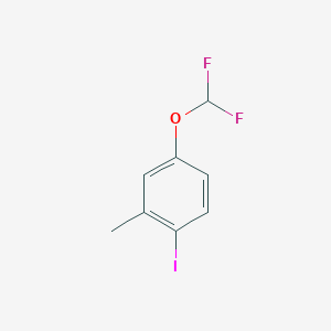 molecular formula C8H7F2IO B1436032 5-(Difluoromethoxy)-2-iodotoluene CAS No. 1261678-37-8