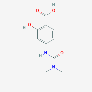 4-[(Diethylcarbamoyl)amino]-2-hydroxybenzoic acid