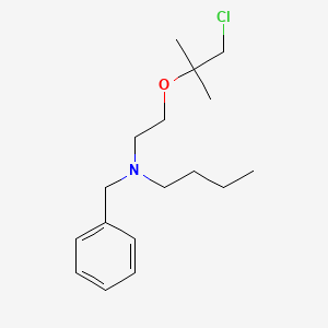 N-Benzyl-N-{2-[(1-chloro-2-methylpropan-2-yl)oxy]ethyl}butan-1-amine