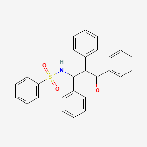 N-(3-Oxo-1,2,3-triphenylpropyl)benzenesulfonamide