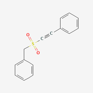 Benzene, [[(phenylethynyl)sulfonyl]methyl]-