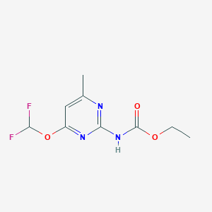 Ethyl (4-(difluoromethoxy)-6-methylpyrimidin-2-yl)carbamate