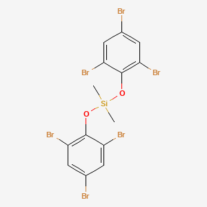 molecular formula C14H10Br6O2Si B14360474 Dimethylbis(2,4,6-tribromophenoxy)silane CAS No. 93675-59-3