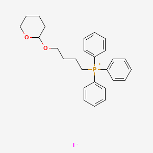 molecular formula C27H32IO2P B14360504 {4-[(Oxan-2-yl)oxy]butyl}(triphenyl)phosphanium iodide CAS No. 90369-06-5