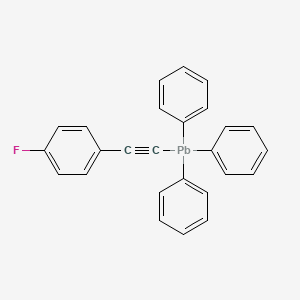 molecular formula C26H19FPb B14360510 [(4-Fluorophenyl)ethynyl](triphenyl)plumbane CAS No. 91258-86-5