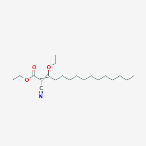 Ethyl 2-cyano-3-ethoxypentadec-2-enoate