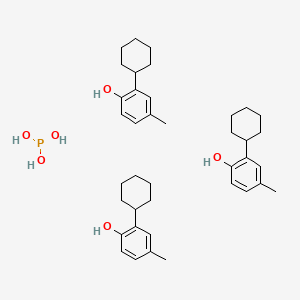 2-Cyclohexyl-4-methylphenol;phosphorous acid