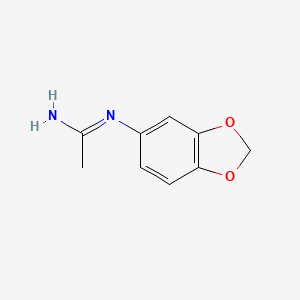 (1E)-N'-(2H-1,3-Benzodioxol-5-yl)ethanimidamide