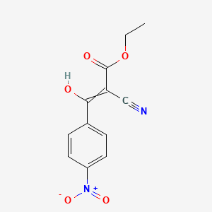 Ethyl 2-cyano-3-hydroxy-3-(4-nitrophenyl)prop-2-enoate