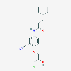 N-[4-(3-Chloro-2-hydroxypropoxy)-3-cyanophenyl]-4-ethylhexanamide