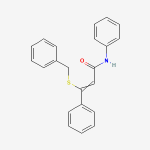 3-(Benzylsulfanyl)-N,3-diphenylprop-2-enamide