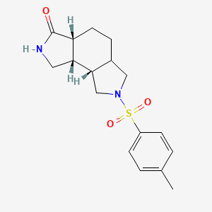 molecular formula C17H22N2O3S B1436060 Racemic-(3aR,8aS,8bS)-7-tosyldecahydropyrrolo[3,4-e]isoindol-3(2H)-one CAS No. 1422285-60-6