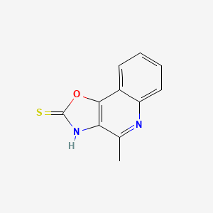 4-Methyl[1,3]oxazolo[4,5-c]quinoline-2(3H)-thione