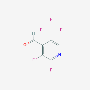 molecular formula C7H2F5NO B1436063 2,3-二氟-5-(三氟甲基)吡啶-4-甲醛 CAS No. 2149601-27-2
