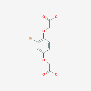 molecular formula C12H13BrO6 B1436064 2,2'-((2-溴-1,4-苯撑)双(氧))二乙酸二甲酯 CAS No. 84794-82-1