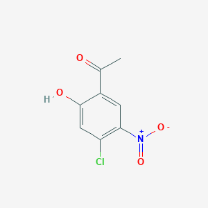 molecular formula C8H6ClNO4 B1436065 1-(4-氯-2-羟基-5-硝基-苯基)-乙酮 CAS No. 89894-08-6