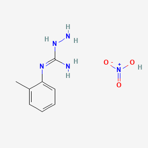 molecular formula C8H13N5O3 B14360663 Hydrazinecarboximidamide, N-(2-methylphenyl)-, mononitrate CAS No. 94221-17-7