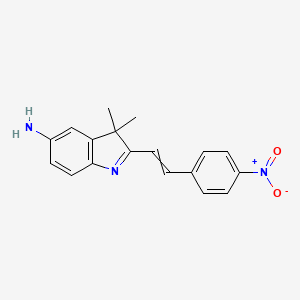 3,3-Dimethyl-2-[2-(4-nitrophenyl)ethenyl]-3H-indol-5-amine