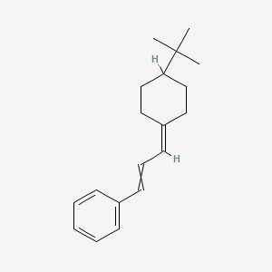 molecular formula C19H26 B14360692 [3-(4-tert-Butylcyclohexylidene)prop-1-en-1-yl]benzene CAS No. 90256-77-2