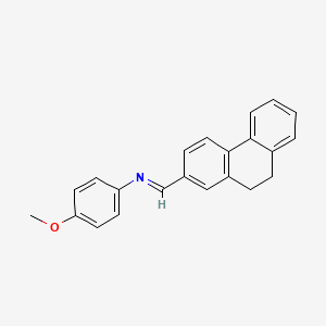 (E)-1-(9,10-Dihydrophenanthren-2-yl)-N-(4-methoxyphenyl)methanimine