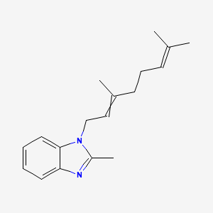 1-(3,7-Dimethylocta-2,6-dien-1-yl)-2-methyl-1H-benzimidazole