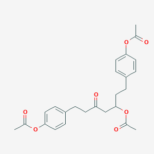 [3-(Acetyloxy)-5-oxoheptane-1,7-diyl]di(4,1-phenylene) diacetate