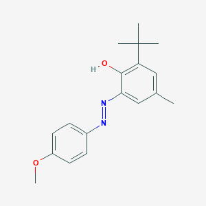 2-tert-Butyl-6-[2-(4-methoxyphenyl)hydrazinylidene]-4-methylcyclohexa-2,4-dien-1-one