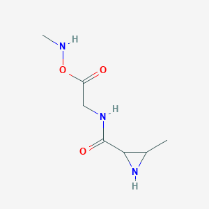 3-Methyl-N-{2-[(methylamino)oxy]-2-oxoethyl}aziridine-2-carboxamide