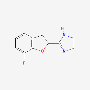 2-(7-Fluoro-2,3-dihydro-1-benzofuran-2-yl)-4,5-dihydro-1H-imidazole