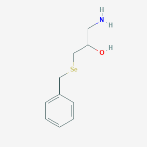 molecular formula C10H15NOSe B14360774 1-Amino-3-(benzylselanyl)propan-2-ol CAS No. 90155-94-5