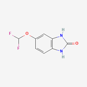 molecular formula C8H6F2N2O2 B1436079 5-(二氟甲氧基)-1,3-二氢-2H-苯并[d]咪唑-2-酮 CAS No. 1806469-15-7