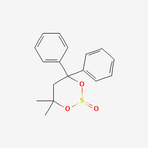 4,4-Dimethyl-6,6-diphenyl-1,3,2lambda~4~-dioxathian-2-one