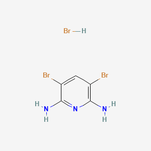 molecular formula C5H6Br3N3 B1436081 3,5-二溴吡啶-2,6-二胺盐酸盐 CAS No. 1276615-05-4