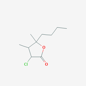 5-Butyl-3-chloro-4,5-dimethyloxolan-2-one