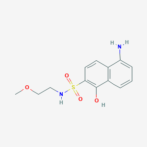 5-Amino-1-hydroxy-N-(2-methoxyethyl)naphthalene-2-sulfonamide