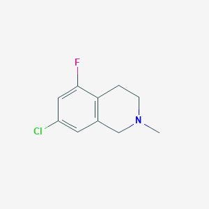 molecular formula C10H11ClFN B1436087 7-氯-5-氟-2-甲基-1,2,3,4-四氢异喹啉 CAS No. 1857921-55-1