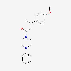 3-(4-Methoxyphenyl)-1-(4-phenylpiperazin-1-yl)butan-1-one