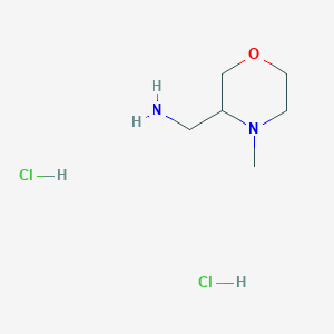 molecular formula C6H16Cl2N2O B1436096 C-(4-甲基吗啉-3-基)-甲胺二盐酸盐 CAS No. 1965309-35-6