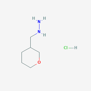 molecular formula C6H15ClN2O B1436106 [(氧杂-3-基)甲基]肼盐酸盐 CAS No. 2140316-25-0