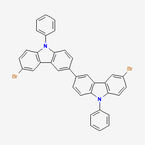 molecular formula C36H22Br2N2 B1436107 6,6'-二溴-9,9'-二苯基-3,3'-联咔唑 CAS No. 354135-75-4