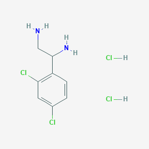 molecular formula C8H12Cl4N2 B1436132 1-(2,4-二氯苯基)乙烷-1,2-二胺盐酸盐 CAS No. 40658-78-4