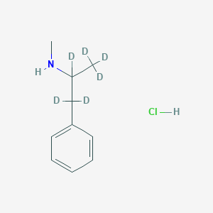 molecular formula C10H16ClN B1436133 N-甲基-1-苯基丙烷-d6-2-胺，单盐酸盐 CAS No. 1219805-26-1
