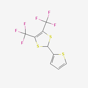 2-(Thiophen-2-yl)-4,5-bis(trifluoromethyl)-2H-1,3-dithiole