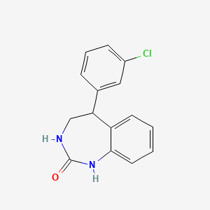 5-(3-Chlorophenyl)-1,3,4,5-tetrahydro-2H-1,3-benzodiazepin-2-one