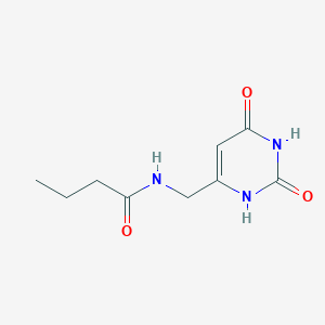 N-[(2,6-Dioxo-1,2,3,6-tetrahydropyrimidin-4-yl)methyl]butanamide