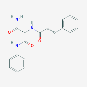 molecular formula C18H17N3O3 B14361539 N~1~-Phenyl-2-[(3-phenylacryloyl)amino]propanediamide CAS No. 94744-49-7