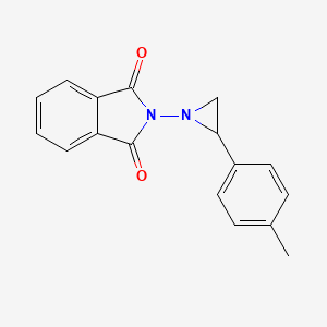 molecular formula C17H14N2O2 B14361563 2-[2-(4-Methylphenyl)aziridin-1-yl]-1H-isoindole-1,3(2H)-dione CAS No. 93521-54-1